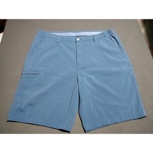 Greg Norman Chino Golf Shorts Men W38 L9 Blue Flex Waist Active Outdoors Light